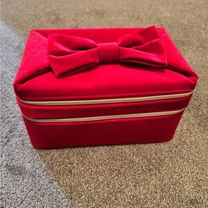 Estee Lauder Red Velvet Jewelry Box